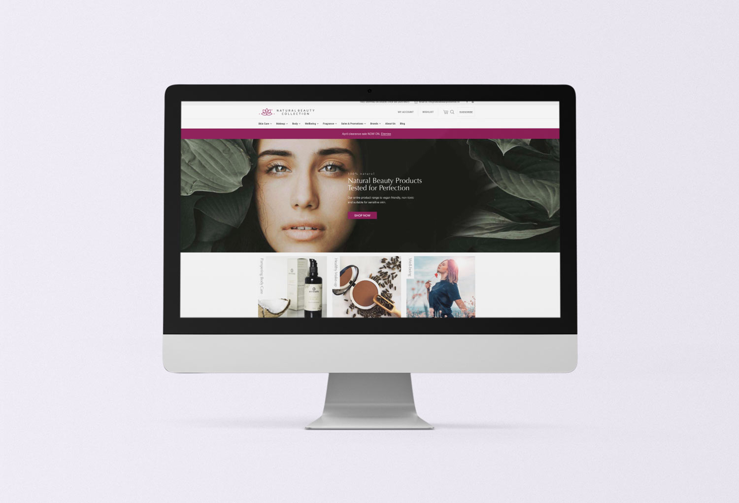 Natural Beauty Collection Website Design By Mango Tree Media