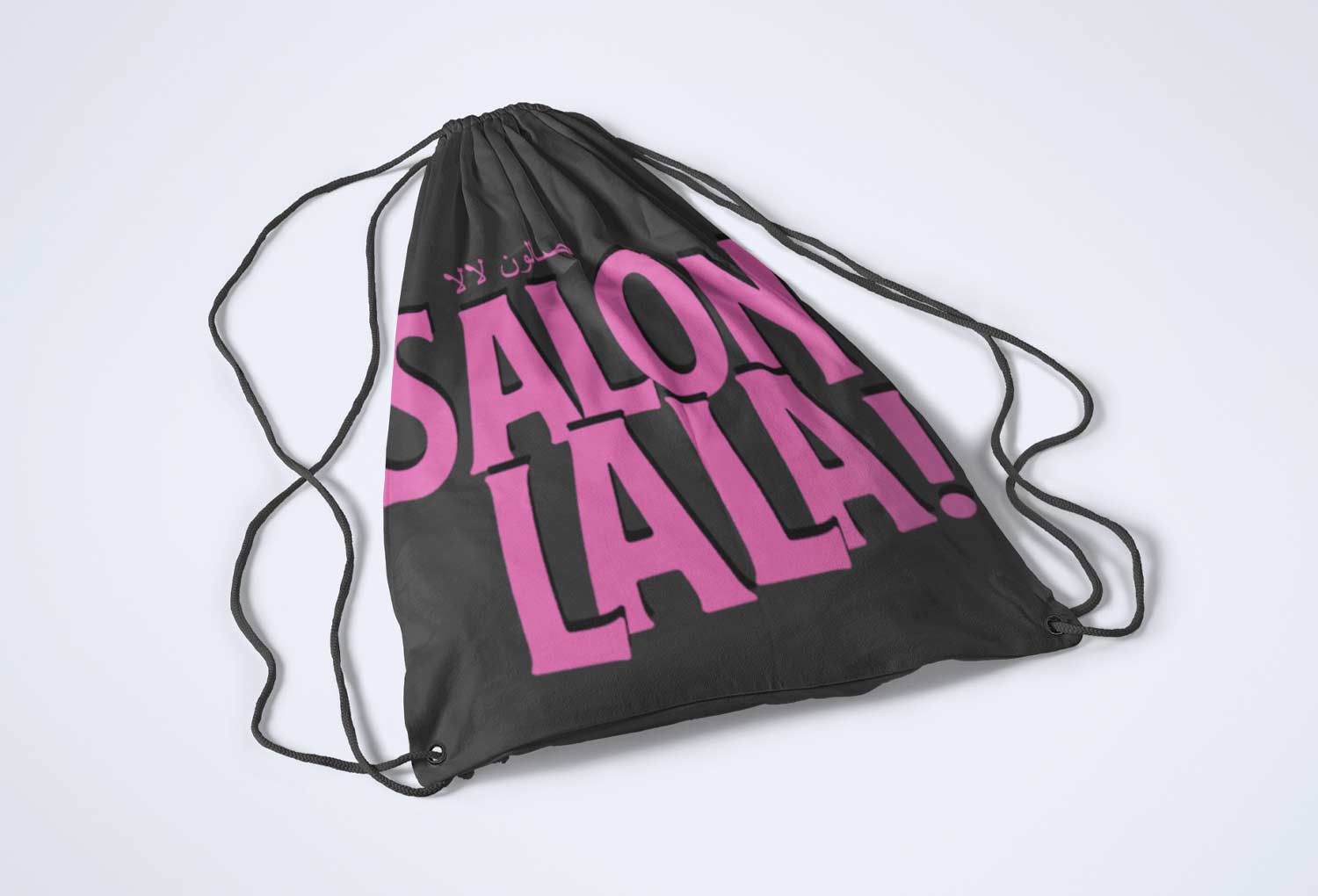 Salon La La Event String Bag Design By Mango Tree Media