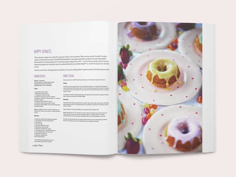 Hungry Vegan Cookbook Inside Page Graphic Design By Mango Tree Media