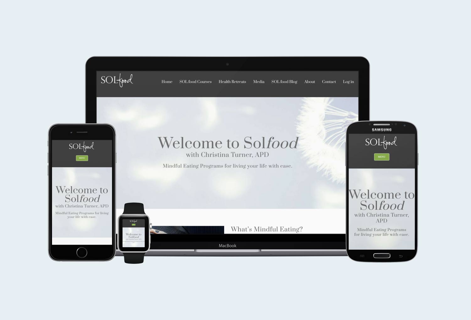 Solfood Nutrition Home Page Website Design By Mango Tree Media