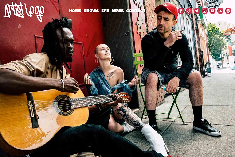 Affordable WordPress website templates for hip hop artists and producers in Melbourne